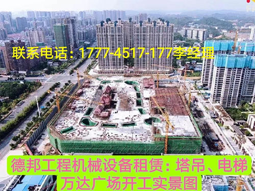 萬(wàn)達(dá)廣場(chǎng)、岳麓青城一二三期   租賃塔吊、電梯實(shí)情
